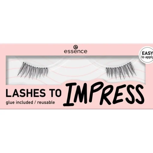 Wimpern LASHES TO IMPRESS False Lashes Set (inkl. Kleber) von Essence