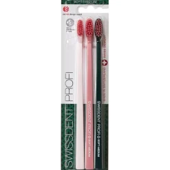 Zahnbürsten Profi Colours Trio Soft-Medium von Swissdent